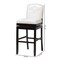 Baxton Studio White Faux Leather Button-tufted Upholstered Swivel Bar Stool, PR 122-6751 - alternate 9